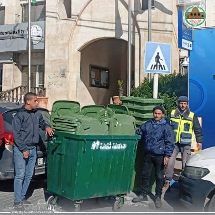 Dura Municipality Receives Waste Containers to Enhance Sanitation Services