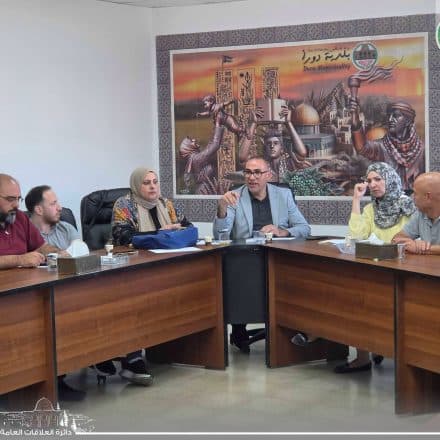 Dura Municipality Discusses Media and Documentation Arrangements for the “First National Dura Wedding”